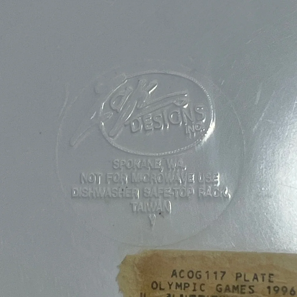 VTG Atlanta 1996 Olympic Izzy‎ Mascot Melamine Collectors Plate 8